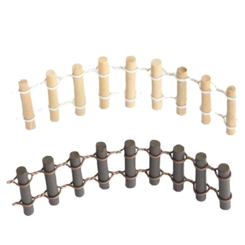 

Mini Round Wooden Small Fences for Micro-landscape Fence Landscaping Props 1pc белый
