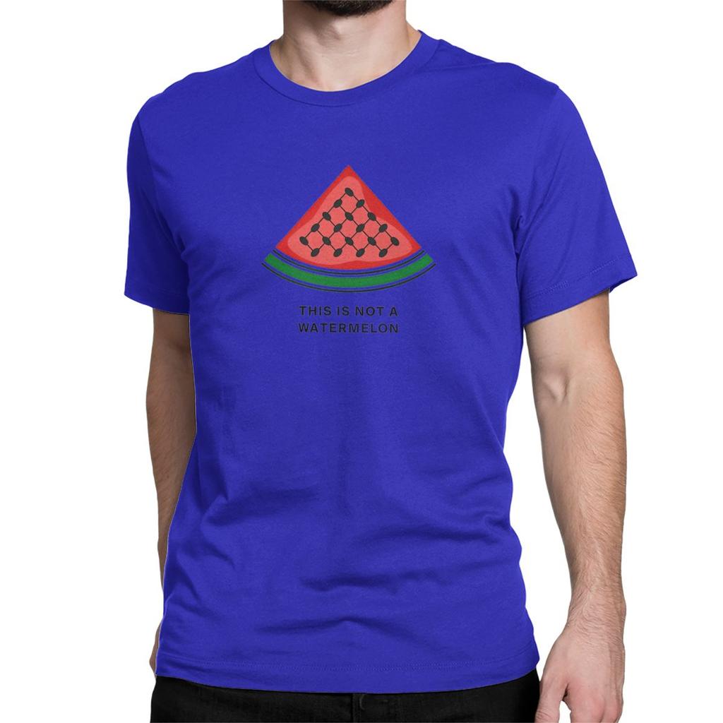 Watermelon Palestines T-Shirt for Men Women Palestinians Hatta Kufiya Casual Pure Cotton Tees Short Sleeve T Shirt Summer Tops