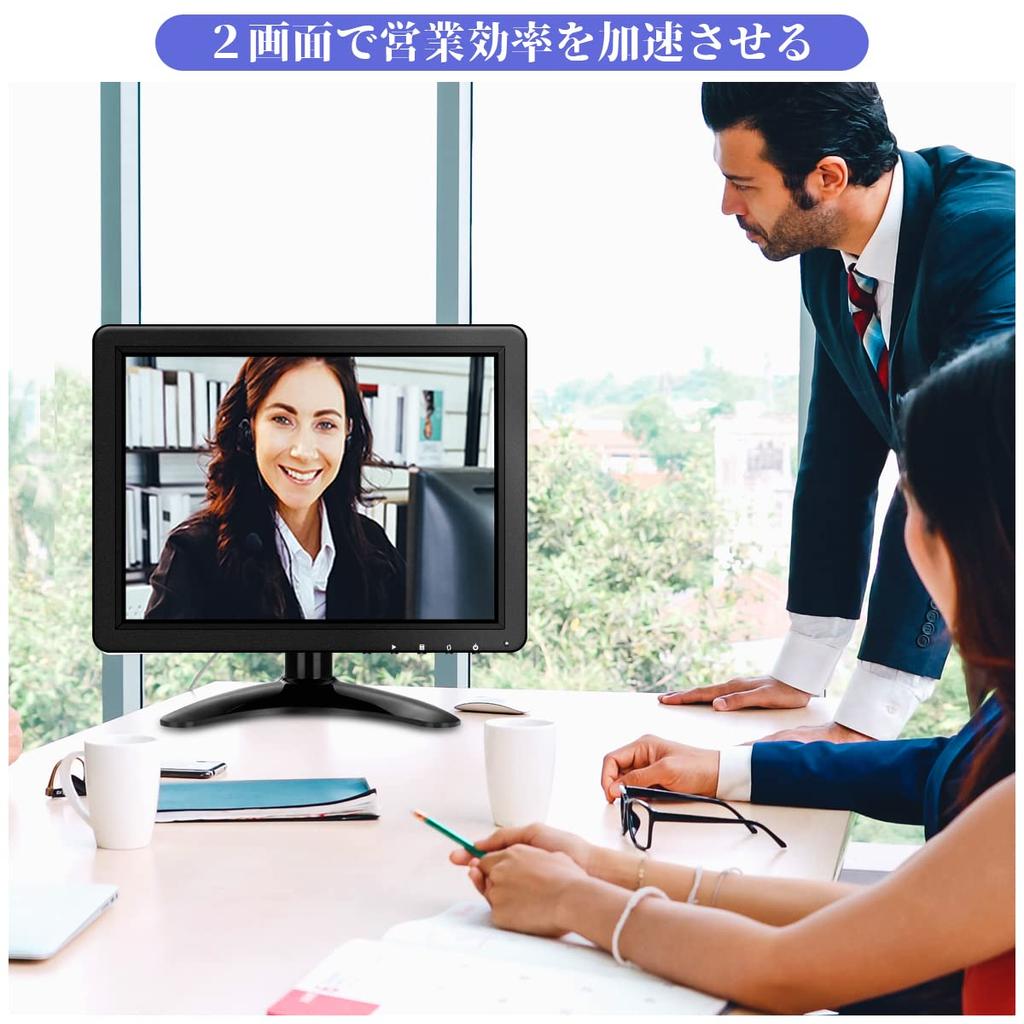 full field of view monitor LCD screen with functions (IPS panel, 178°) 10-inch HDMI/BNC/VGA/USB (1024x768)