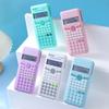 Standard Student Calculator Dual Button Power Desktop Calculator with Large LCD Display Automatic Sleep Pocket Calculator