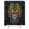 Tuniu Chinese Monster Scary Shower Curtain For Bathroom Unique Skull Art Decoration Waterproof 150X180Cm