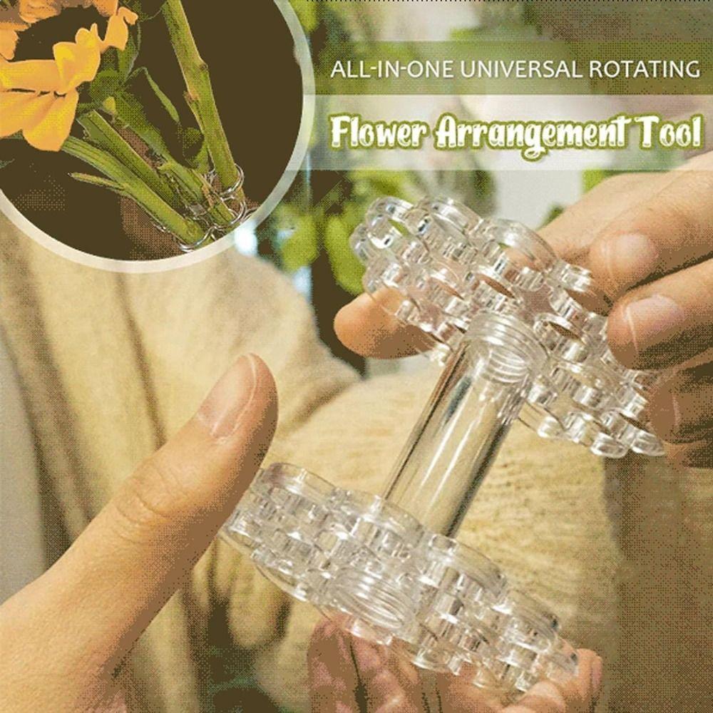 

Plastic Spiral Stem Holder for Vases Transparent Spiral Flower Stem Holder