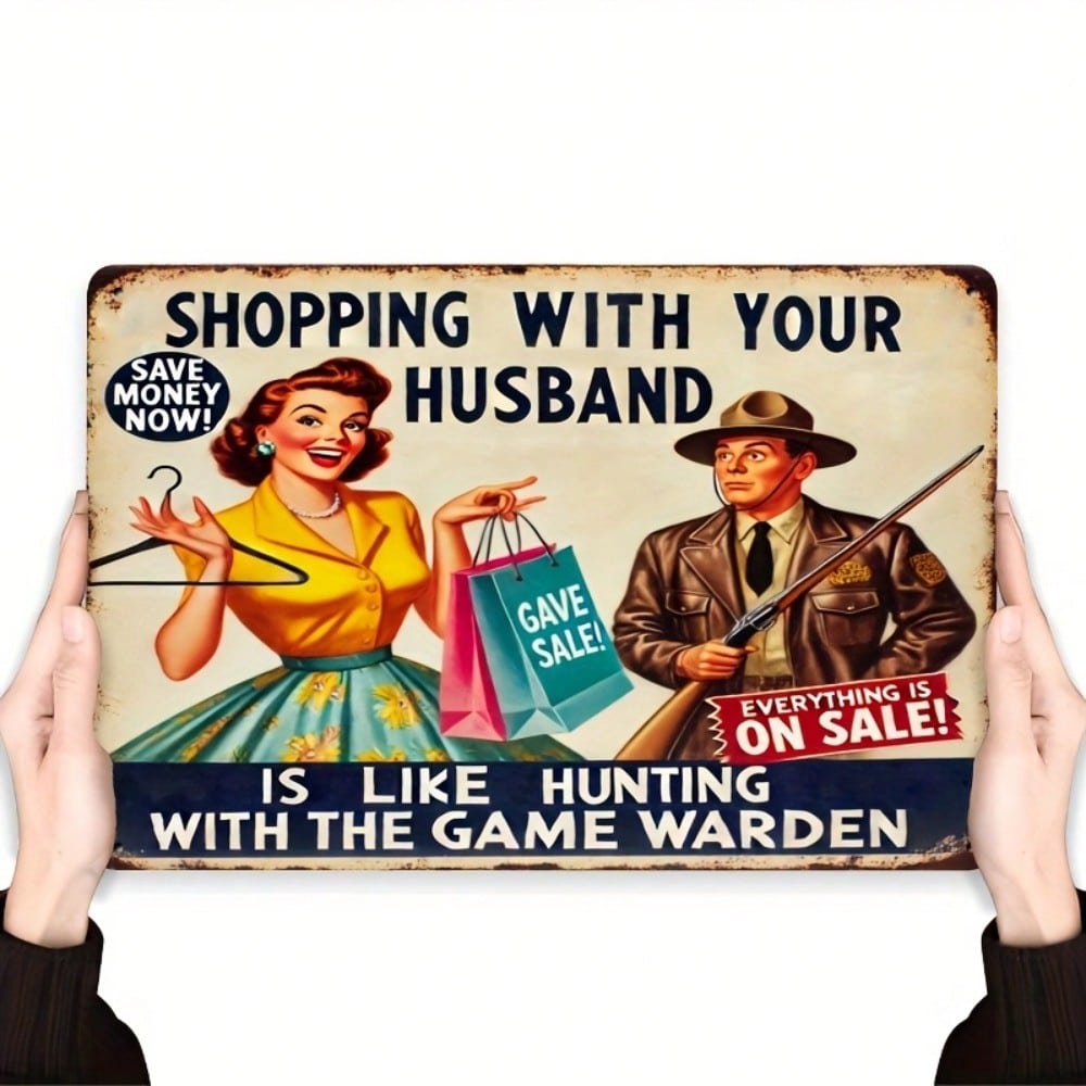 Vintage Metal Sign Retro Wall Art Home Decor 20x30cm