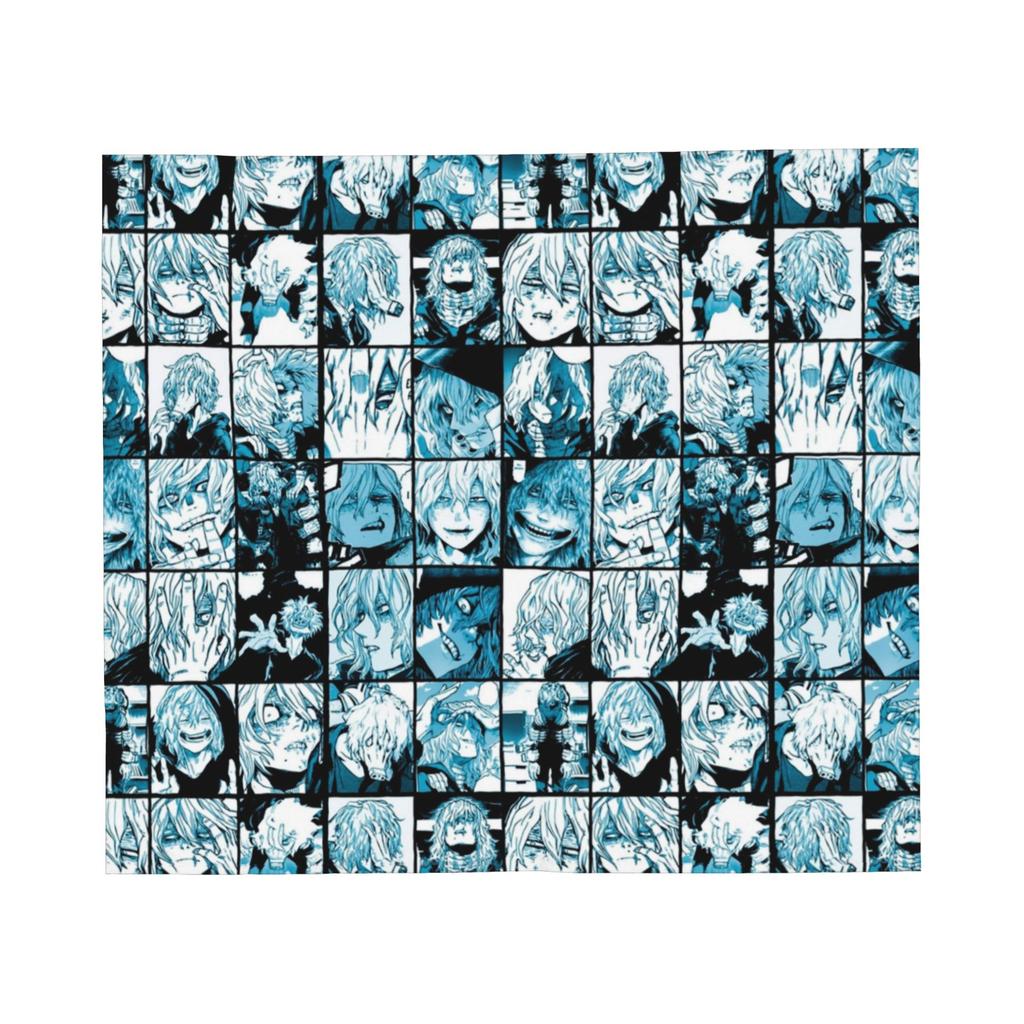 My Hero Academia Blankets Flannel All Season Collage Midori And Friends Portable Warm Throw Blanket for Sofa Travel Bedspreads