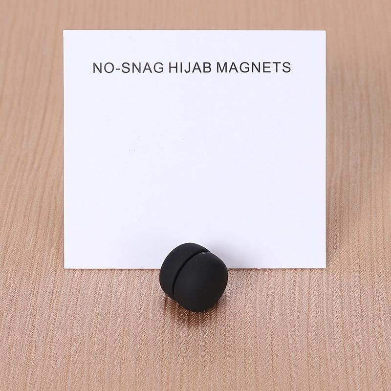 1 Pair Matte Magnet Hijab Pins Magnetic Brooch Headscarf Women Shawl Strong Magnetic Button Headscarf Accessories Mix Color