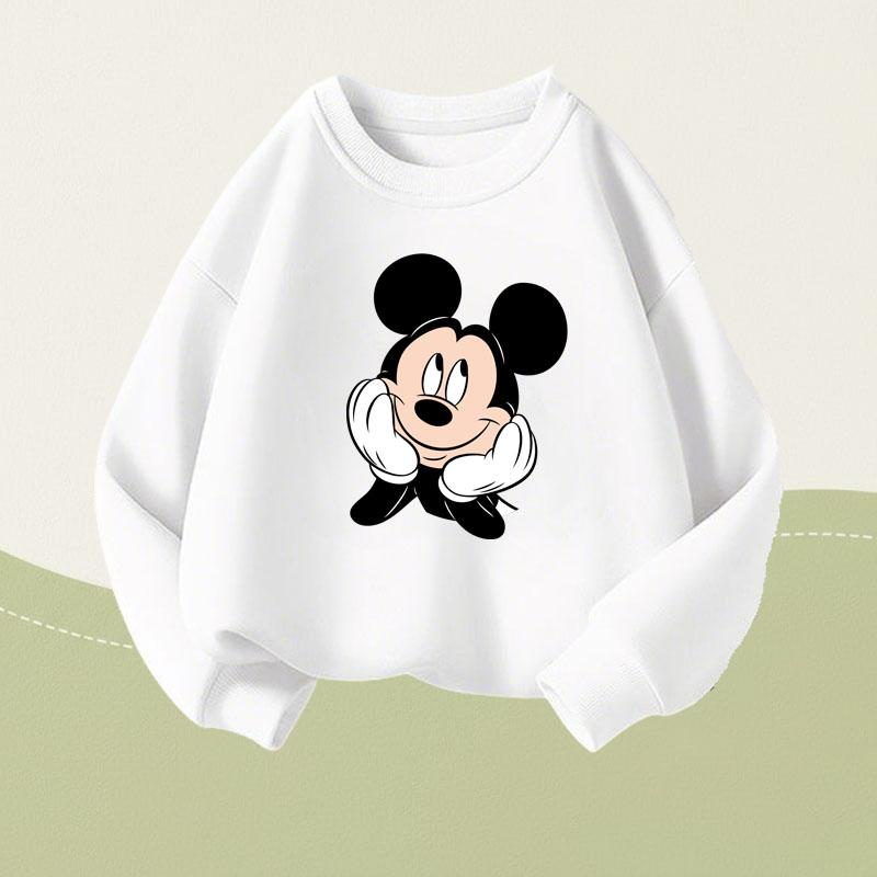 Autumn Boys New Long Sleeve Tops Cartoon Printed Children's O Neck Hoodies Kids Casual Sweatshirts Breathable Sport Clothes