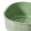2 Layer Vegetable Washing Basket Kitchen Strainer Colander Bowl, in 1 Cleaning Drain