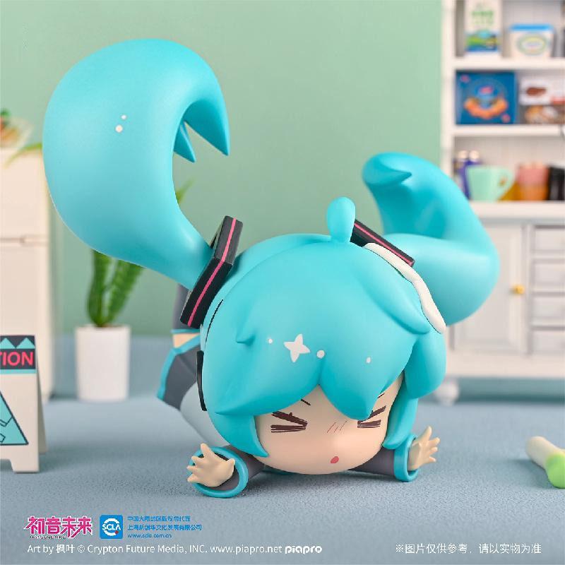 Hatsune Miku Animation Game Peripheral Toys Fall Over Q-Version Anime Figures Action Model Collection Kaito Meiko Lin Len Luka