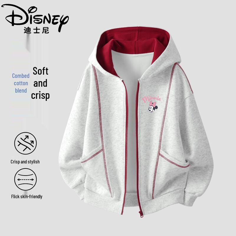 Disney Girls' Casual Autumn Hooded Jacket