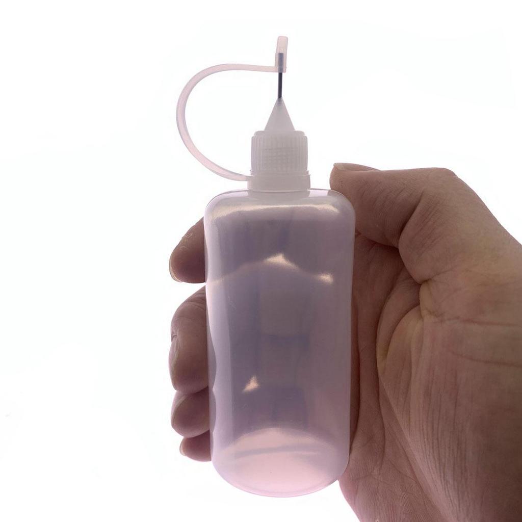 Needle-Point Liquid Dispensing Bottle for Makeup, Tattoo Pigment, Essential Oils, PE Plastic