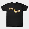 Men Black Print T-shirt Scritching A Sunconure No-Cut Transfer Paper Print Cotton Tshirt