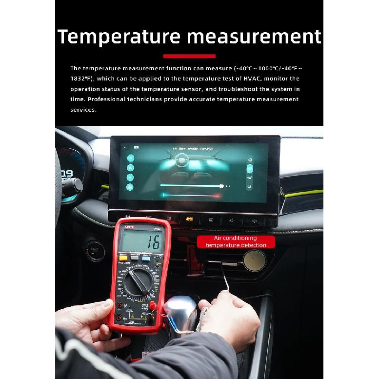 UNI-T Digital Multimeter UT105+ UT107+ True RMS VFC AC DC Temperature Frequency Duty Cycle Diode Triode Automotive Multimeter