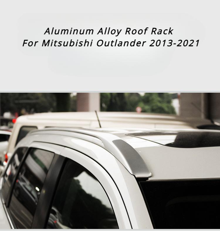 Roof Rack for Mitsubishi Outlander 2013-2024 Rails Bar Luggage Carrier Bars Top Cross Bar Rack Rail Boxes Aluminum Car Baggage