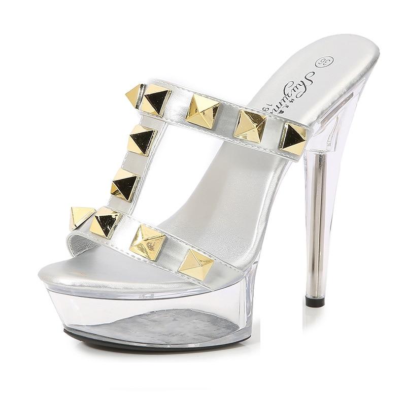 Женская обувь на шпильке для ночного клуба — фото 15