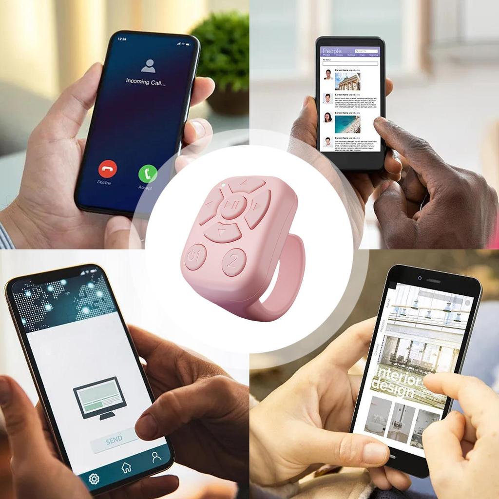 New Scrolling Ring Smart Ring Page Turner Camera Shutter Smart Ring Camera Video Recording Remote Wireless E-Reader Controller