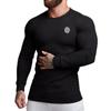 Muscleguys Męski jesienno-zimowy pulowerowy top Nowe codzienne dzianinowe T-shirty z okrągłym dekoltem dla młodzieży