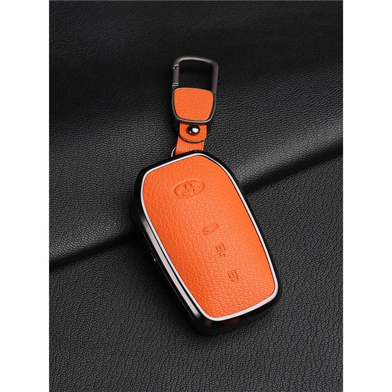 Skórzany Etui na Kluczyki do Toyota Camry, Highlander, Prado, Land Cruiser, Venza, RAV4 - 9. Gen