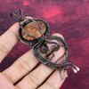 Sunstone Pendant Gemstone Jewelry Copper Wire Wrapped Pendant Handmade Jewelry