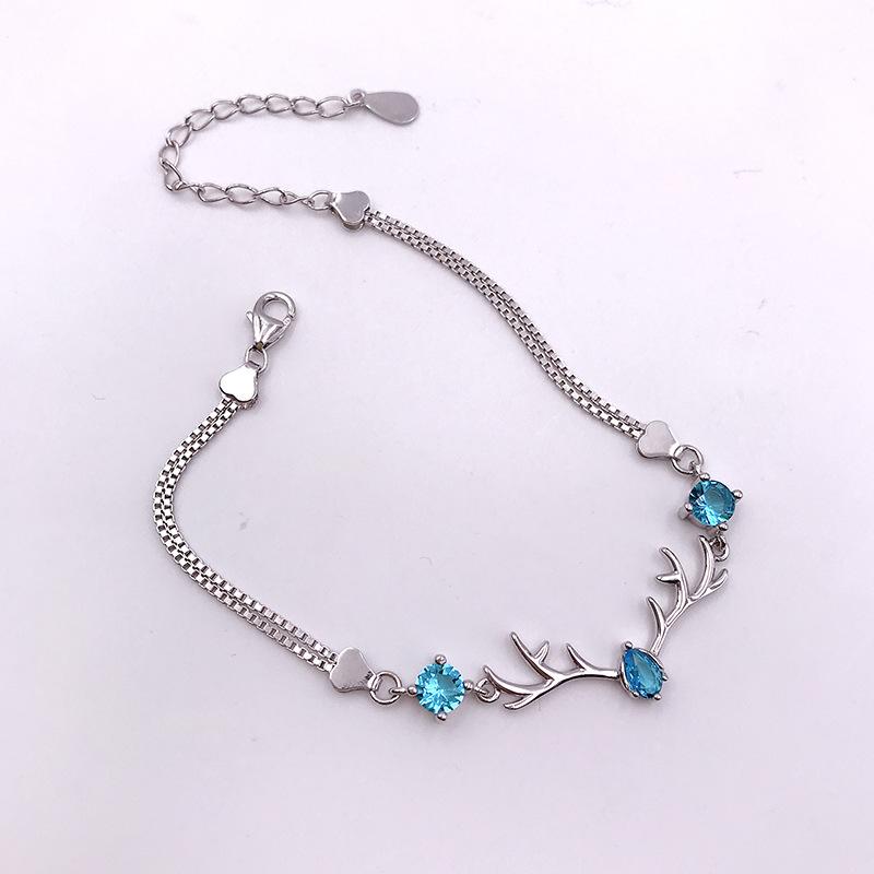 Deer Antler Bracelet for Women, Japanese and Korean Simple and Fashionable Temperament Personalized Pendant Collarbone Chain