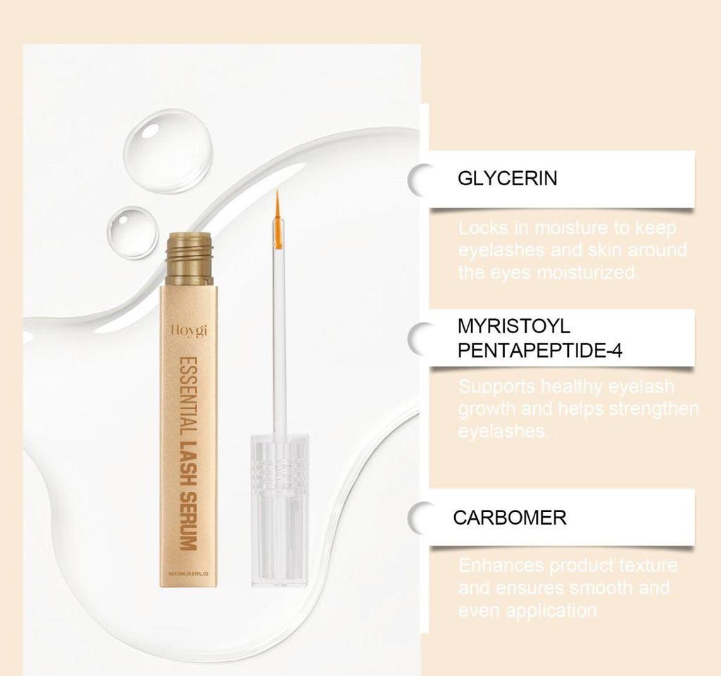 Essential Lash Serum, Longer Looking Eyelashes, Advanced Lash Enhancing Treatment with Biotin & Amino Acids for Natural Lashes & Lash Extens
