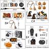 Halloween Tiered Tray Decor Wood Sign Holiday Party Decoration