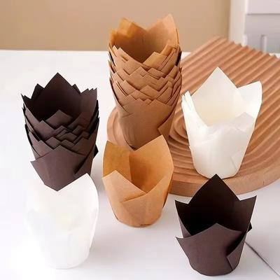 Bakeware Tulip Baking Cup DIY Greaseproof Paper New Cake Muffin Cups  Party Supplies