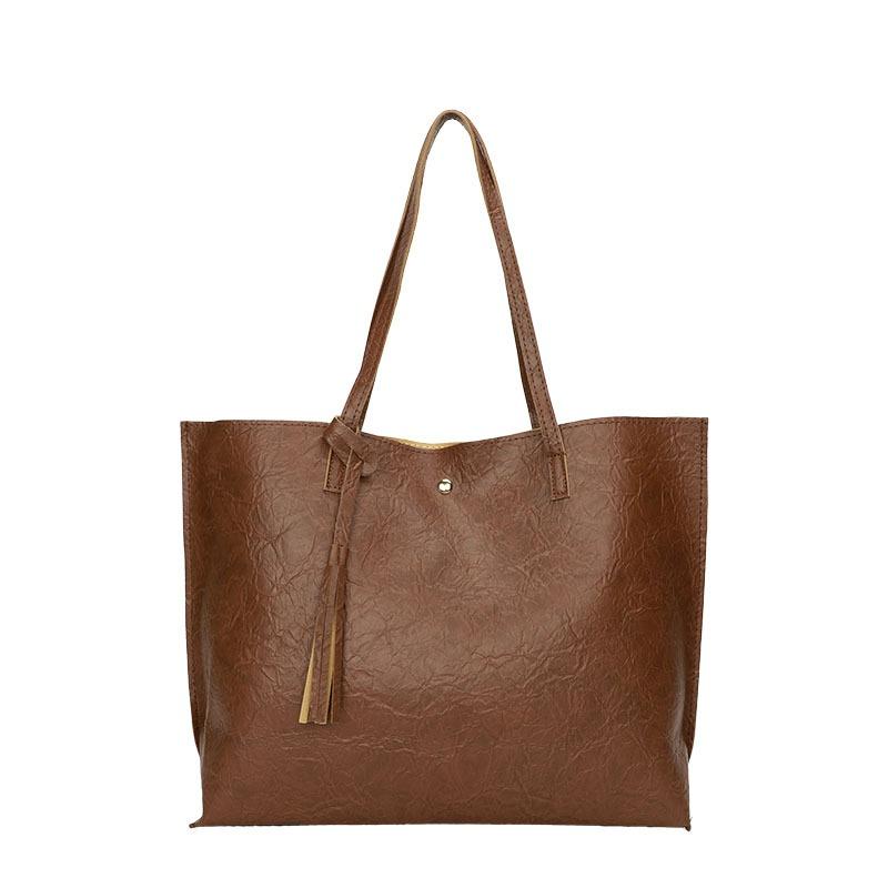 Autumn new tassel women's bags, shoulder handbags, large-capacity handbags, and fashionable bags.