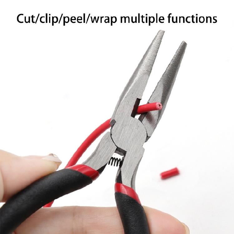 Lightweight and Flexible 5 inch Spring Loaded Needle Nose Pliers for Automotive Maintenance
