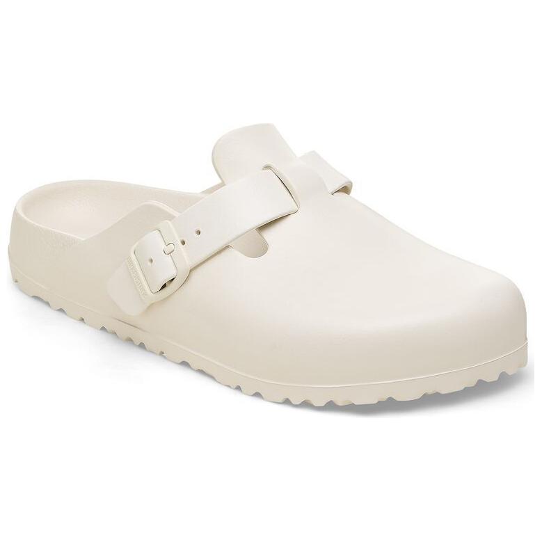 Birkenstock Boston Closed Toe Slippers Unisex White Regular 1027381