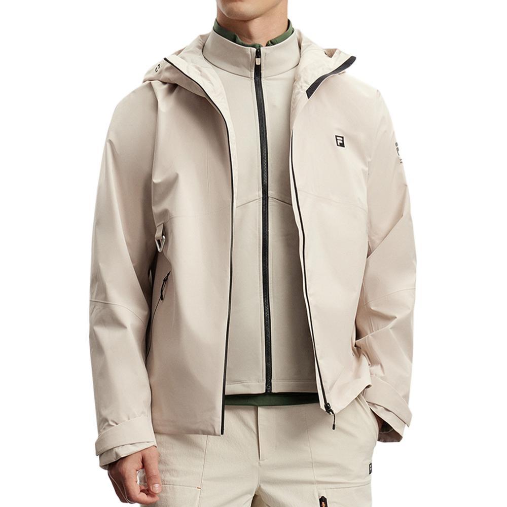 Fila Waterproof And Windproof Windbreaker Jacket Men's Estate Gray A11M417708F-GY