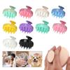 Silicone Bath Brush Hair Shampoo Brush Head Scalp Massage Silicone Hair Scalp Scrubber Shampoo Brush Manual Pet Hair Scratcher