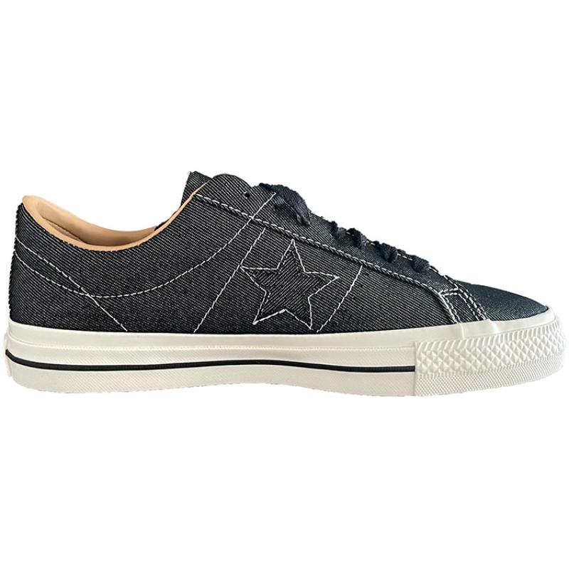 Converse One Star Pro Retro Casual Low Top Skate Shoes Unisex Denim Black