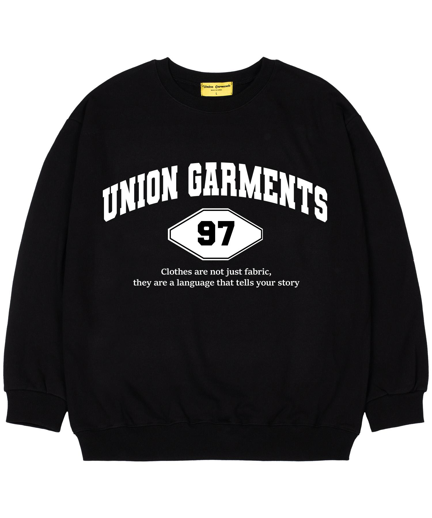 Union Garments [На флисе] 97 Garments Свободная толстовка Черная M