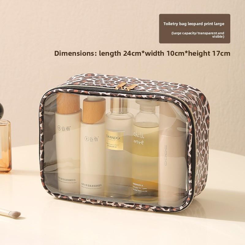 Large Capacity Travel Cosmetic Bag With Multiple Pockets For Makeup And Personal Items