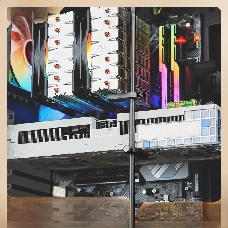 Aluminum Alloy 4070 Vertical Graphics Card Support Stand with Magnetic Base for 7900XT.