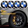 4pcs Car Wheel Center Hub Cap Badge Logo Sticker For BMW M Performance E84 E87 X5 E70 F25 E90 E91 F01 F02 E60 E61 F10 F15 F30 M3 HA4