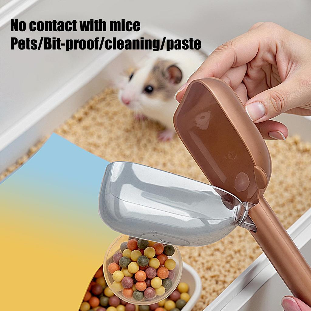 Anti Bite Hamster Trap Hamster Feeding Clips Hedgehogs Spatula Clamps Hamster Cage Cleaning Shovel Ergonomic Anti Bite Clips