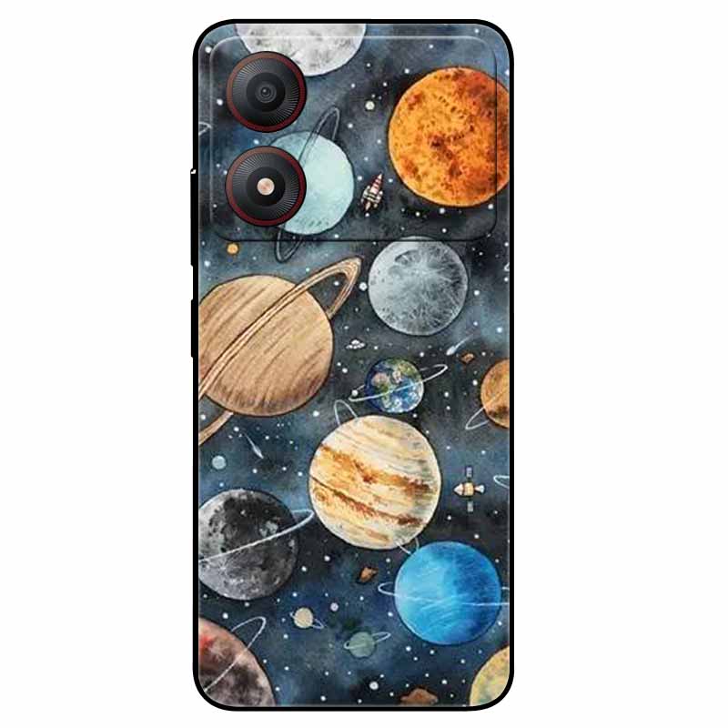 Pour ZTE Blade A34 4G Coque Anti-choc TPU Silicone Souple Housse de Téléphone pour ZTE Blade A 34 Funda Peinte pour BladeA34 Capa de Luxe