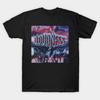 Men Black Print T-shirt Album Loudness Lightning Strikes 1986 No-Cut Transfer Paper Print Cotton Tshirt