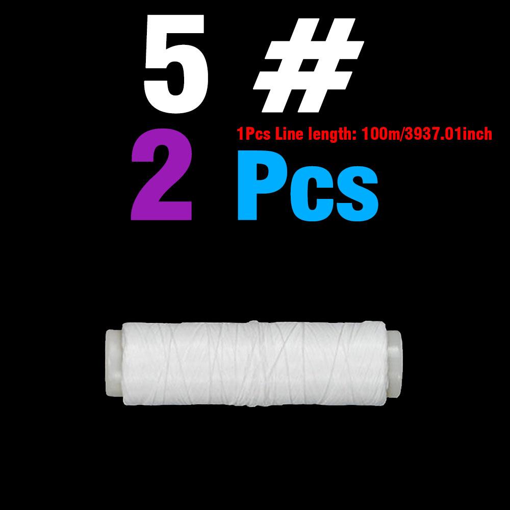 2Pcs Bait Elastic Thread Sea Fishing Tying Material Stretchy Clear Sea Fishing Line Keeping Bait on Hook