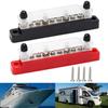 Battery Distribution Block 150A RV Terminal Cable Screws Copper Plates Easy Installation Excellent Conductivity