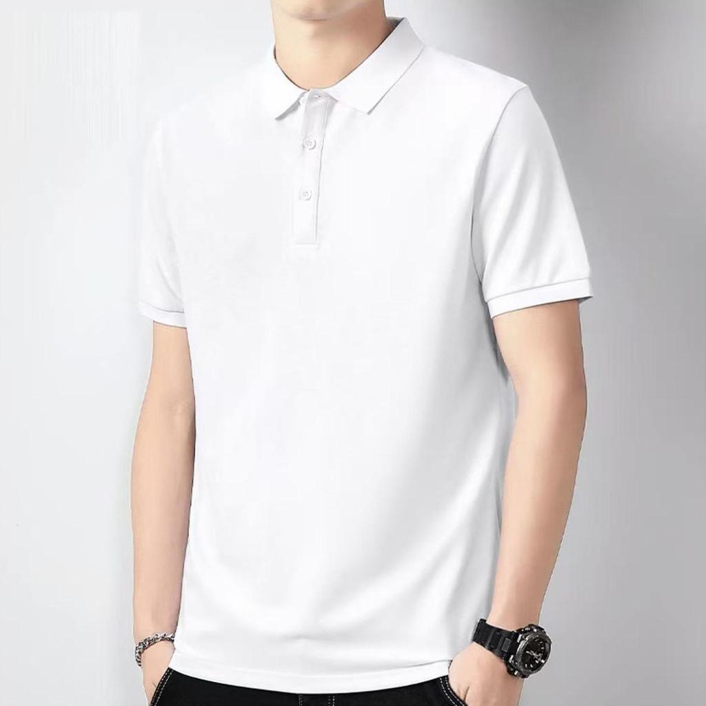 Men's Custom Ice Silk Short-Sleeve Summer Polo Shirt for Business