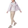 Columbia Solid Color Logo Print Zipper Hooded Outdoor Windproof UV Protection Jacket Women jackets Purple WL7662-568