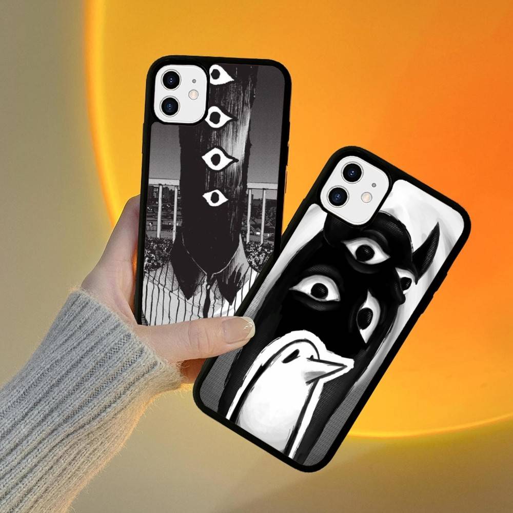 Cartoon Goodnight P-Punpun Phone Case For IPhone 17 16 Pro Max 11 12 13 14 15 Hard PC+TPU Bracket Back Cover