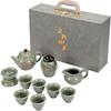 Xunyi Retro Ice Crack Ge Kiln Kung Fu Ceramic Tea Set