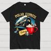 The North Pole Polar Express Merry Christmas Train Depot Cotton Summer Casual Cool Loose T-Shirt