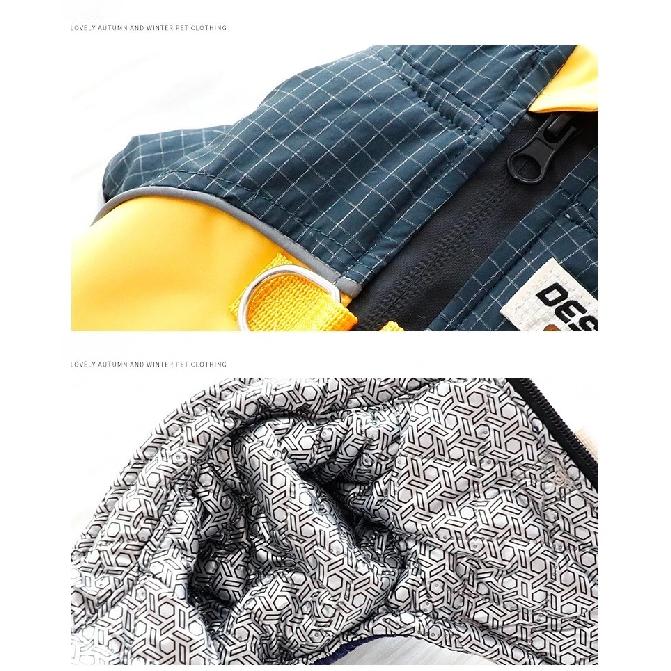 2025 Dog Clothes Winter Thick Functional Travel 3-Proof Down Jacket for Small Dog Cold-Resistant Outdoor Windproof Pet Outfit