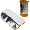 Thermal Insulated Welding Protective Hand Shield with Fire Resistant Cowhide and Aluminum Coating for Industrial Use