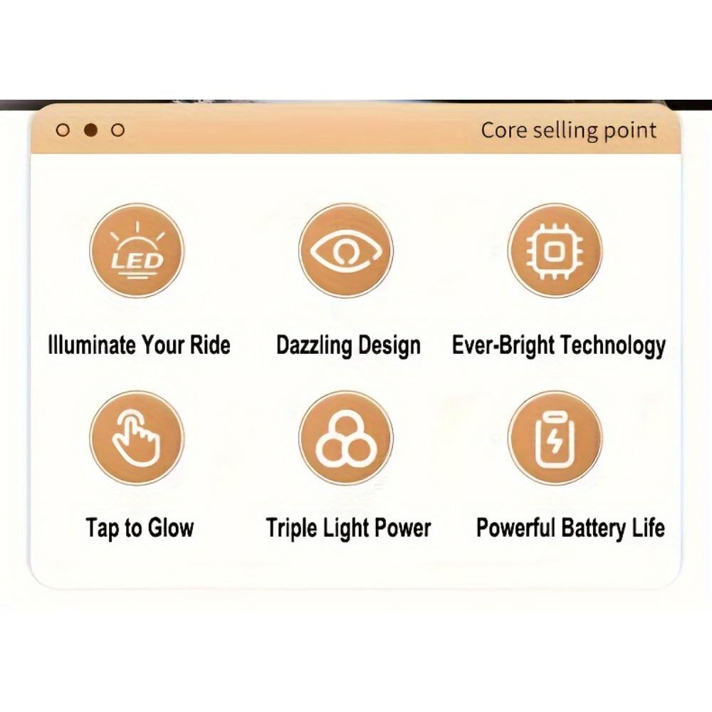 LED Car Vanity Mirror with Touch Sensor - Tri-Color Lighting, Rechargeable Sun Visor Makeup Mirror for Vehicle Interior