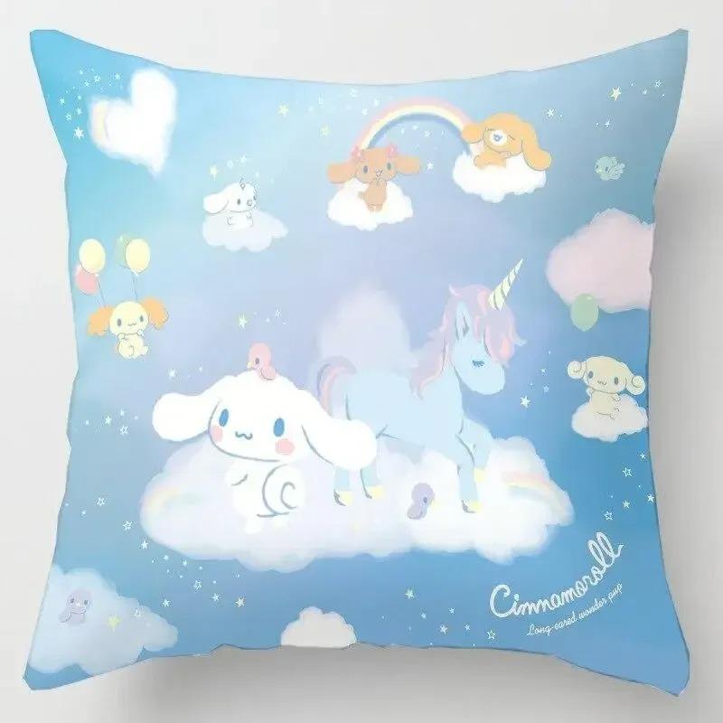 Japanese Style Cartoon Lumbar Pillow Cover Kawaii Sofa Cushion Home Decor